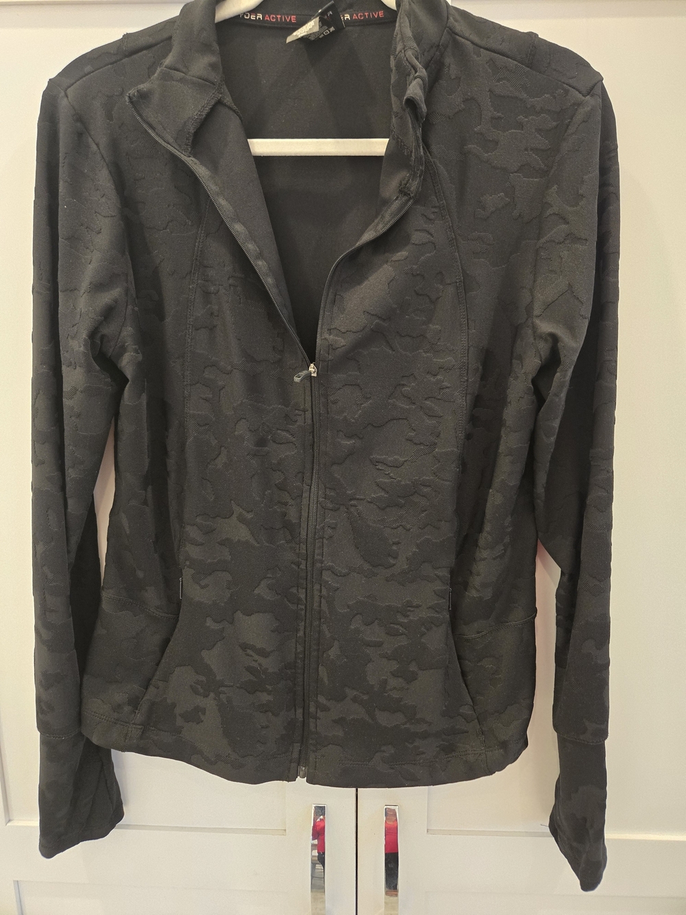Women’s Black Camo Full-Zip Athletic Jacket by Spider